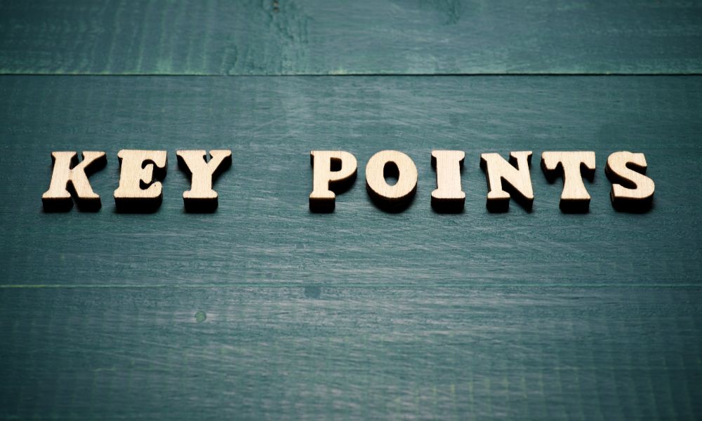 キーポイントの立体文字